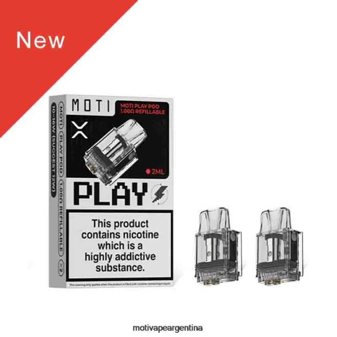 MOTI Play cápsula de 1,00 ohmios recargable 1 PC 464B121 - Vaper Moti Precio