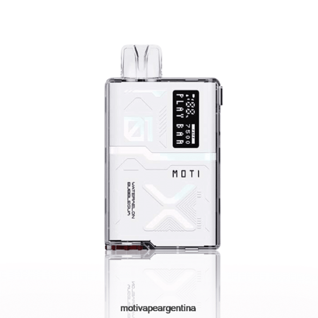 MOTI Play Bar 7500 vaporizadores desechables (5%, 7500 inhalaciones) chicle de sandía 464B53 - Moti Vape Recargable Argentina