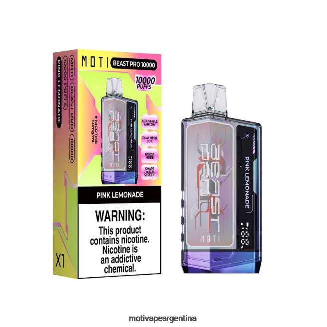 MOTI Beast Pro vaporizador desechable (5%, 10000 inhalaciones) hielo de uva 464B45 - Moti Vape Near Me