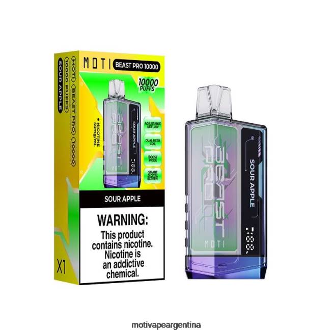 MOTI Beast Pro vaporizador desechable (5%, 10000 inhalaciones) hielo de uva 464B45 - Moti Vape Near Me