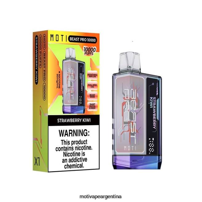 MOTI Beast Pro vaporizador desechable (5%, 10000 inhalaciones) kiwi fresa 464B51 - Vaper Moti Precio
