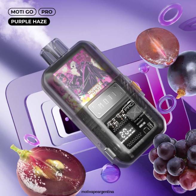 MOTI Go Pro vaporizador desechable (5%, 12000 inhalaciones) neblina púrpura 464B19 - Moti Vape Buenos Aires