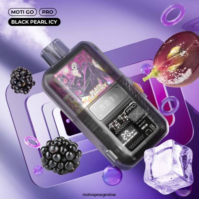 MOTI Go Pro vaporizador desechable (5%, 12000 inhalaciones) perla negra helada 464B12 - Moti Vape Amazon