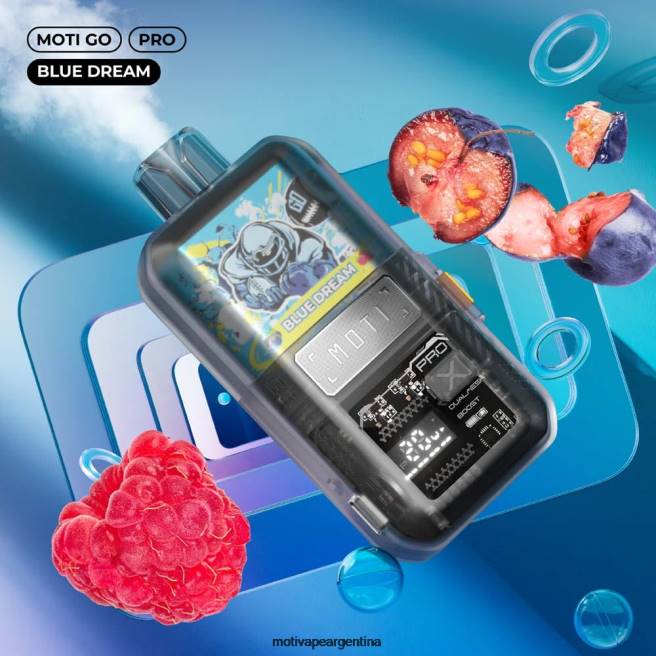 MOTI Go Pro vaporizador desechable (5%, 12000 inhalaciones) sueño azul 464B13 - Moti Vape Recargable Argentina