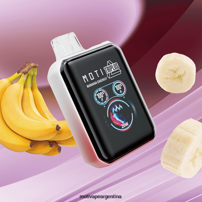 MOTI Triplus Vape desechable de 20k (5%, 20000 inhalaciones) energía del plátano 464B1 - Vaper Moti Precio