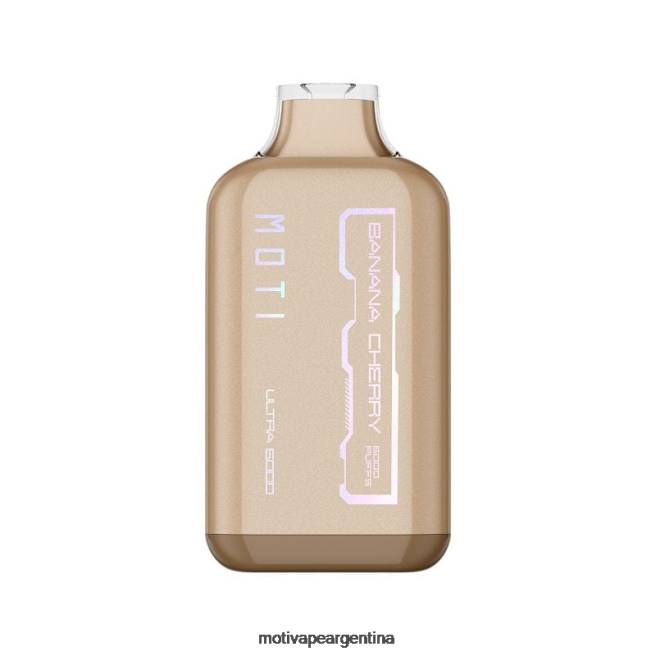 MOTI Ultra vaporizador desechable (5%, 6000 inhalaciones) cereza de plátano 464B26 - Moti Vape Kit Argentina