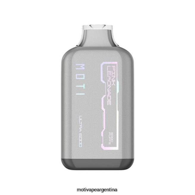 MOTI Ultra vaporizador desechable (5%, 6000 inhalaciones) limonada rosa 464B37 - Moti Vape For Sale