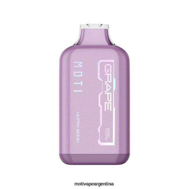 MOTI Ultra vaporizador desechable (5%, 6000 inhalaciones) uva 464B30 - Moti Precio Argentina